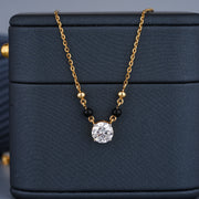 1 Carat Solitaire Diamond Mangalsutra in IGI Certified (10K/14K/18K)